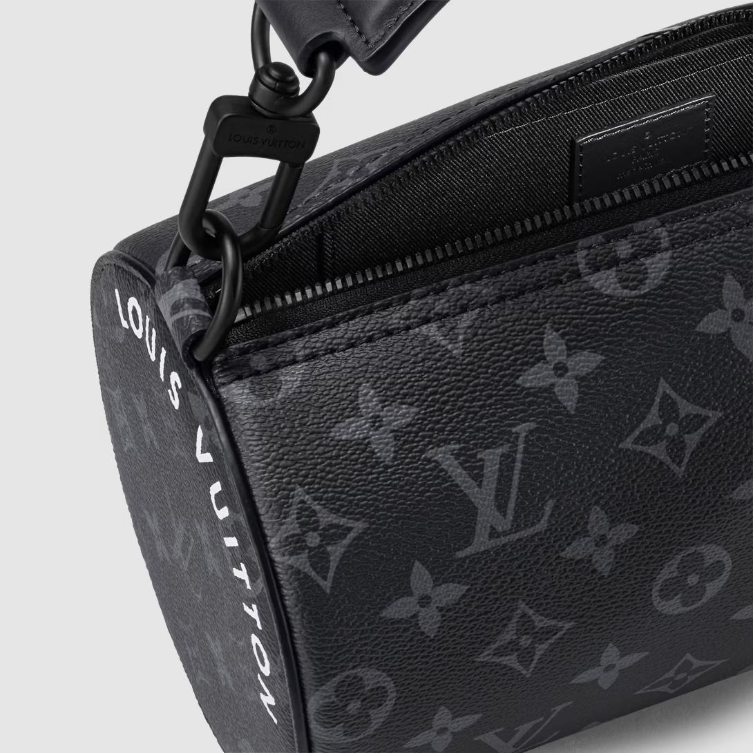 Túi Louis Vuitton Soft Polochon Pm Monogram Eclipse Nam Đen